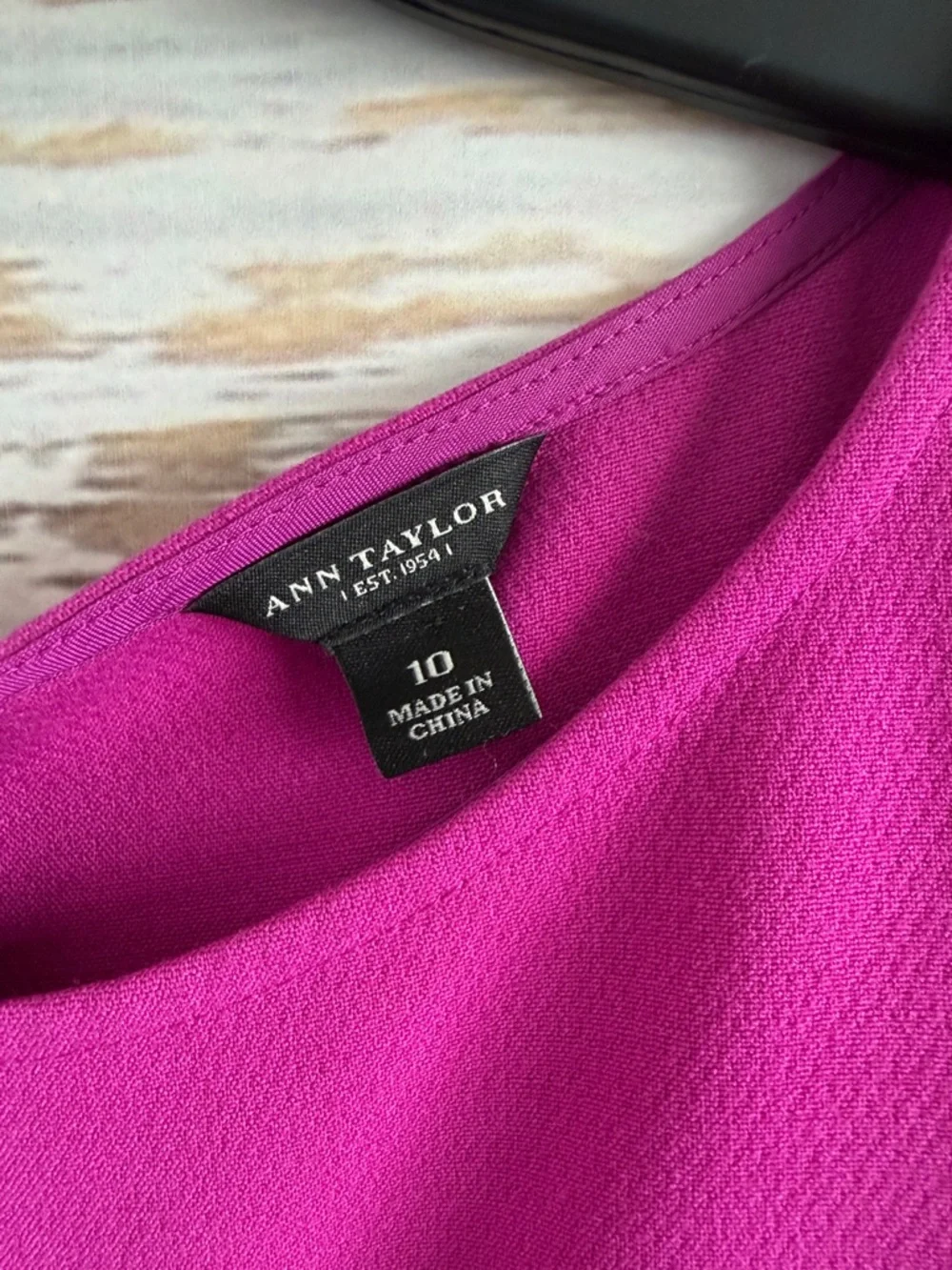 Ann Taylor Fuchsia Sleeveless Shift Dress
